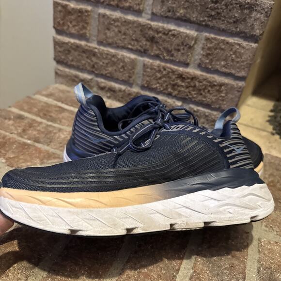 Hoka One One Bondi 6 1019270 Running Shoes Womens Sz 9 Blue - Picture 10 of 16